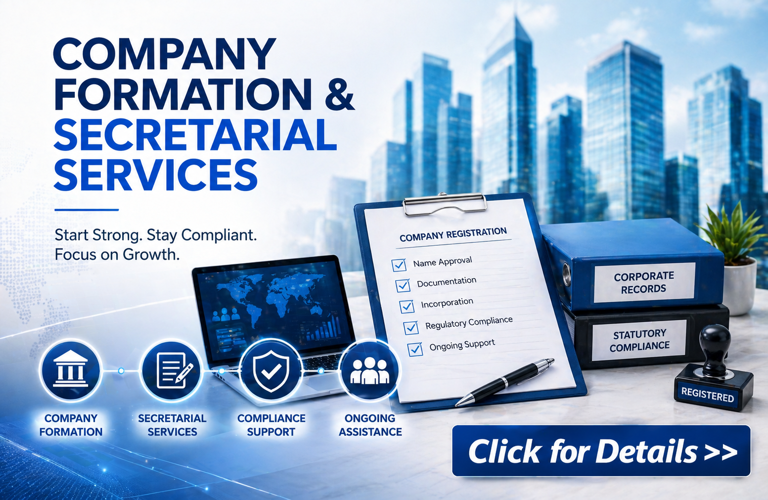 Home company formation & secretarial services
